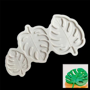 Gcdhome Fondant Khuôn Bánh Khuôn Cây Lá Monstera Lá Sô Cô La Silicon Nướng DIY HOT