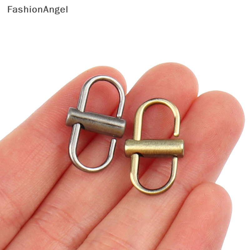 Fashionangel 2X Có Thể Điều Chỉnh Khóa Kim Loại Kẹp Túi Xách Dây Xích Chiều Dài Ngắn Túi Phụ Kiện TH