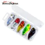 5 Chiếc Đầy Màu Sắc VIB Đúc Mồi Kim Loại Nhân Tạo Spinner Muỗng Chìm Mồi Câu Cá 3g / 5g / 7g / 10g / 12g / 15g / 20g Swimbait 3D Mắt Mồi Cứng