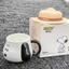 ST2 Snoopy Hoạt Hình Dễ Thương Cốc Gốm Cốc Nhà Ăn Sáng Cốc Nước Văn Phòng Dung Tích Lớn Cà Phê TS2