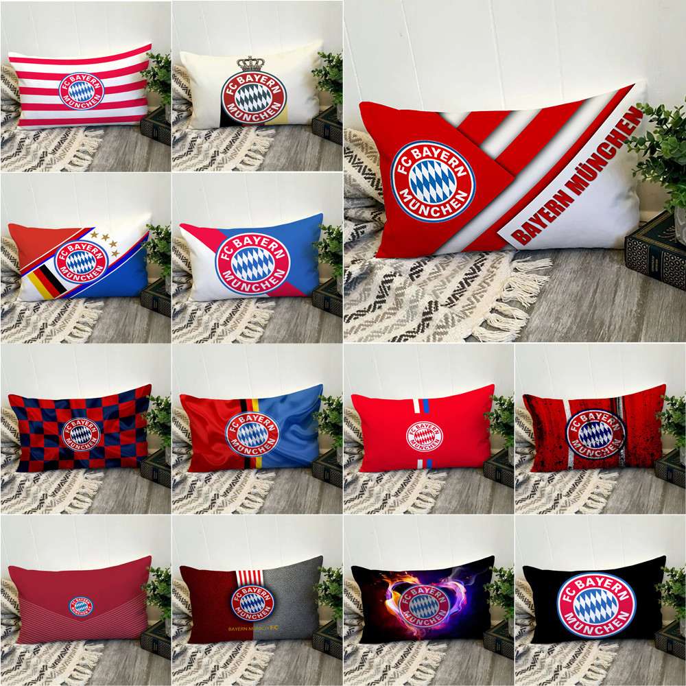 Fc Bayern Munich Logo Vỏ Gối Hình Chữ Nhật In Hình Một Mặt Đệm Polyester Trang Trí Nhà Cửa Món Quà Tốt Nhất (Không Có Lõi)