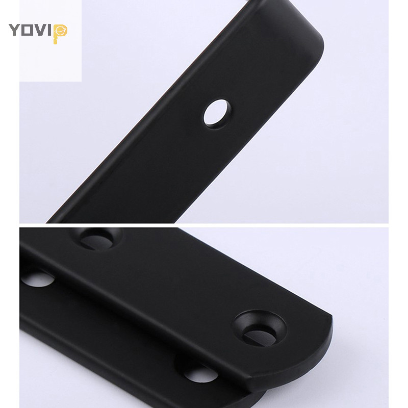 Yovip 1 Chiếc Thép Dày Cuộn Lạnh ed Đen 90 Độ Hình Chữ L Kệ VN