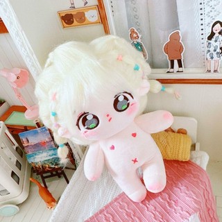 Búp bê Cotton RISEDOT 20cm, có thể đặt thành hình búp bê sang trọng hoạt hình, Đồ chơi nhồi bông mềm mại bền bỉ Anime sang trọng dễ thương