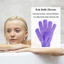 SUNKISSD Găng tay đi tắm Năm Ngón Tay, Miếng Bọt Biển Massage Dưỡng Ẩm Tắm Rửa Vải, Tẩy Tế Bào Chết Bền Da Tẩy Tế Bào Chết Cơ Thể Back Cleaner Sản Phẩm Spa Phòng Tắm