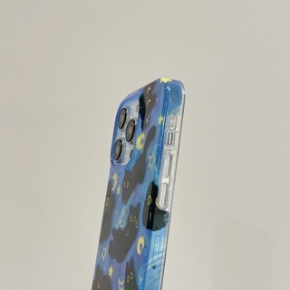 Ốp lưng cứng Tương thích với iPhone 12ProMax 13 13Pro 13ProMax 14 14Pro 14ProMax 15 15Pro 15ProMax 16 16Pro 16ProMax 17 17Pro 17ProMax Ốp lưng mèo con màu đen