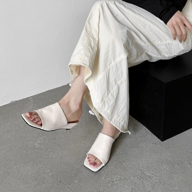 Atikota Nữ Thời Trang Đế Dày Sandal Thoải Mái Mềm Mại Thông Thường Học Sinh Slope Gót Dép Ngoài Trời Chống Trượt Du Lịch Đi Biển Dép