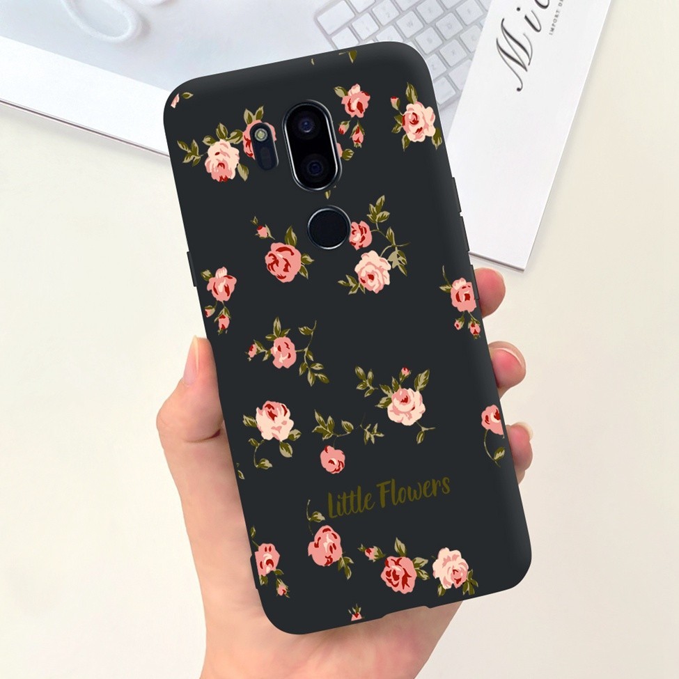 Ốp lưng LG G7 ThinQ G710EM Cao cấp Thẩm mỹ Mèo dễ thương Gấu trúc sơn mềm màu đen Vỏ silicon LG G7 ThinQ Ốp lưng điện thoại