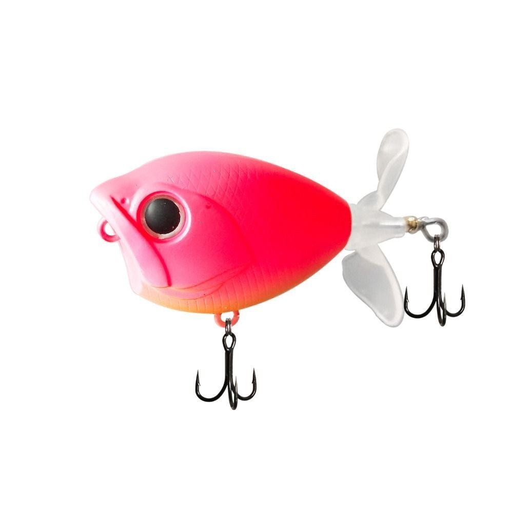 Mồi Bề Mặt Popper Bass 2024 - Cánh Quạt, Đuôi Xoay (6g/50mm & 11g/60mm)