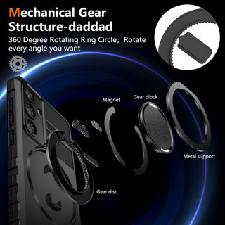 Dành Cho Samsung S24 Plus / S25 Ultra S23 S22 S21 S20 FE Ốp Lưng Xoay Từ Tính Đế Mỏng Chống Sốc Quân Sự Hạng Nặng Chống Rơi Toàn Thân Vỏ Bảo Vệ