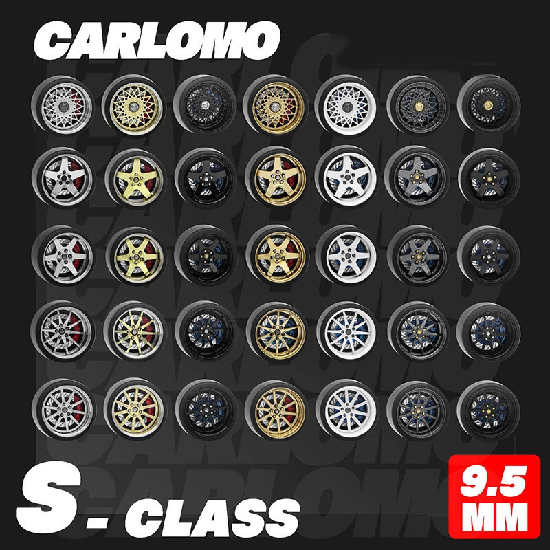 Carlomo 1/64 Escala N-Class Llantas De Aleación Neumáticos De Goma Con - Foto 12