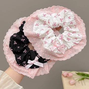 Girls' Lace Rubber Hair Tie Scrunchies