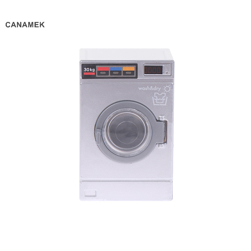 Canamek 1: 12 Nhà Búp Bê Thu Nhỏ Máy Giặt Thiết Bị Gia Dụng Giặt Mô Hình Trang Trí Đồ Chơi CSF