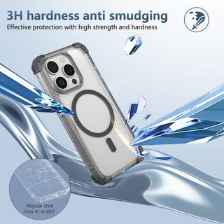 Dành Cho iphone 15 Pro Max / 14 Pro / 13 Pro Max Ốp Lưng Trong Suốt Từ Tính Chống Sốc Cấp Quân Sự Bảo Vệ Góc Bảo Vệ Mỏng Vỏ Điện Thoại