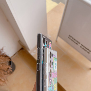 Ốp Mềm TPU Cho Samsung S26 S25 S24 S23 S22 Ultra Plus FE A57 A56 A36 A17 A16 A55 A54 A35 A34 A15 A14 Post 90s Họa Tiết Nhãn Chống Sốc Chống Trầy Xước Vỏ Điện Thoại Bóng