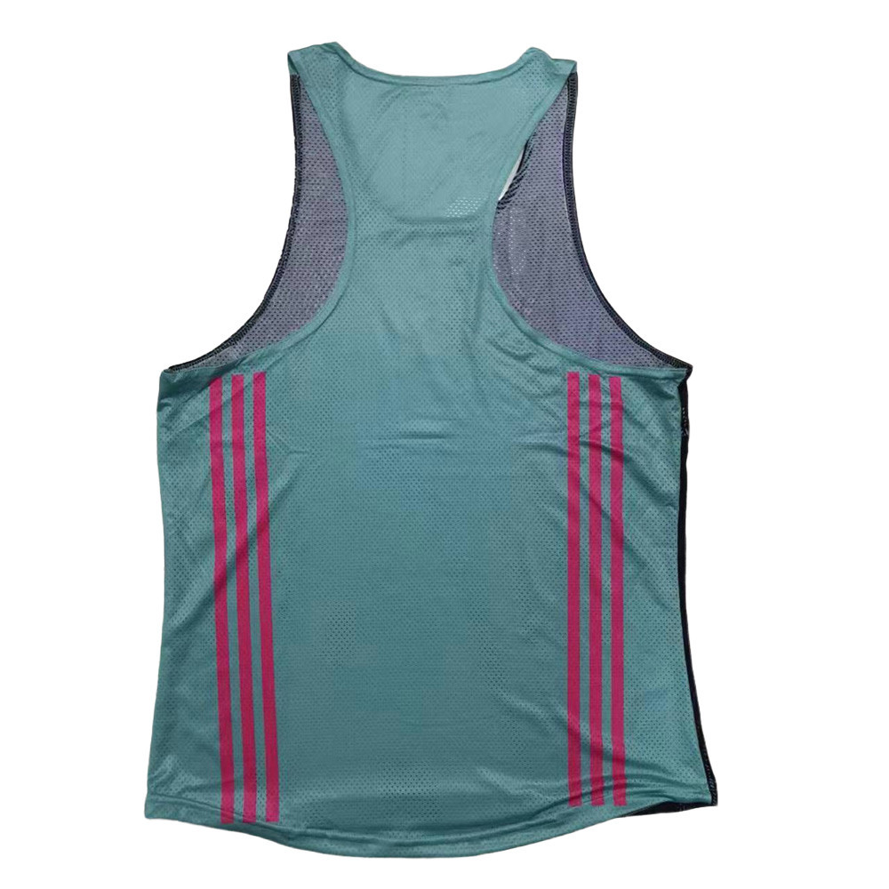 Nam Mới Nhanh Khô Top Không Tay Thoáng Khí Áo Vest Co Giãn Thể Thao Chạy Bộ Áo