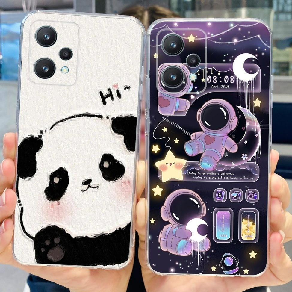 Dành Cho Oppo K10x Ốp Lưng PGGM10 Trong Suốt Thẩm Mỹ Gấu Trúc Dễ Thương Mềm TPU Ốp Lưng Cho Oppo K10x 5G Ốp lưng