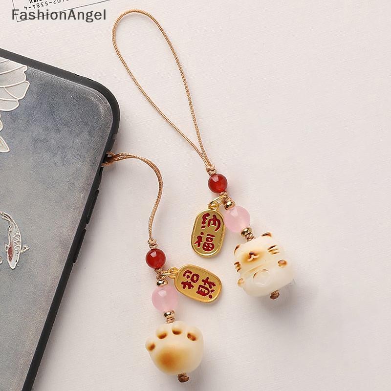 FashionAngel DIY Trang Trí Paw Dây Đeo Điện Thoại Chống Mất Treo Trang Trí Mặt Dây Chuyền Cô Gái Nữ Móc Khóa May Mắn Quyến Rũ Dây VN