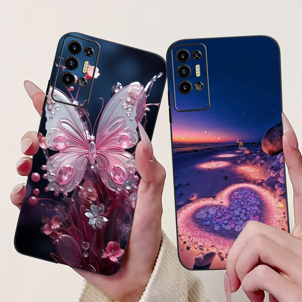 Tecno Pova2 Ốp Lưng LE7 LE7n Thời Trang Bướm Hoa Hoạt Hình Dễ Thương Mèo Mát Ngộ nghĩnh Vỏ Điện Thoại Tecno Pova 2