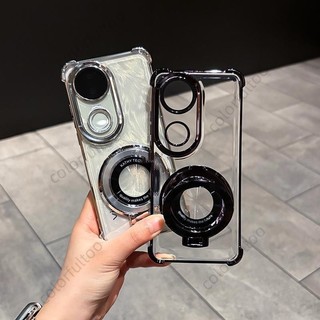 Vỏ Mềm Vivo V50 Cho Vivo V70 V60 V50 Pro VivoV50 V50Lite V60Lite V70Elite 4G 5G Ốp Lưng Chống Sốc Thạch Trong Suốt Có Giá Đỡ Từ Tính Dày Túi Khí Ốp Lưng Điện Thoại