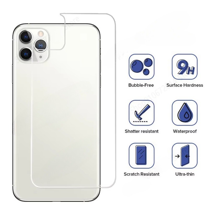 Chất Lượng Cao Mặt Trước Mặt Sau HD Trong Suốt Kính Cường Lực Cho iPhone Xs Max XR X SE 2020 2022 8 7 6 6S Plus Bảo Vệ Màn Hình Điện Thoại Cho iPhone 16 15 14 13 12 11 Pro Max Plus Mini 16e