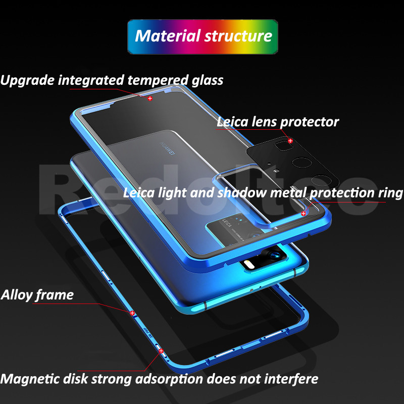 Honor 200 200Pro 5G Vỏ 360 Bảo vệ toàn bộ ống kính Vỏ kim loại từ tính Honor 200 Pro Honor200 Pro Mặt trước hai mặt Kính mặt sau Vỏ điện thoại toàn thân có khóa