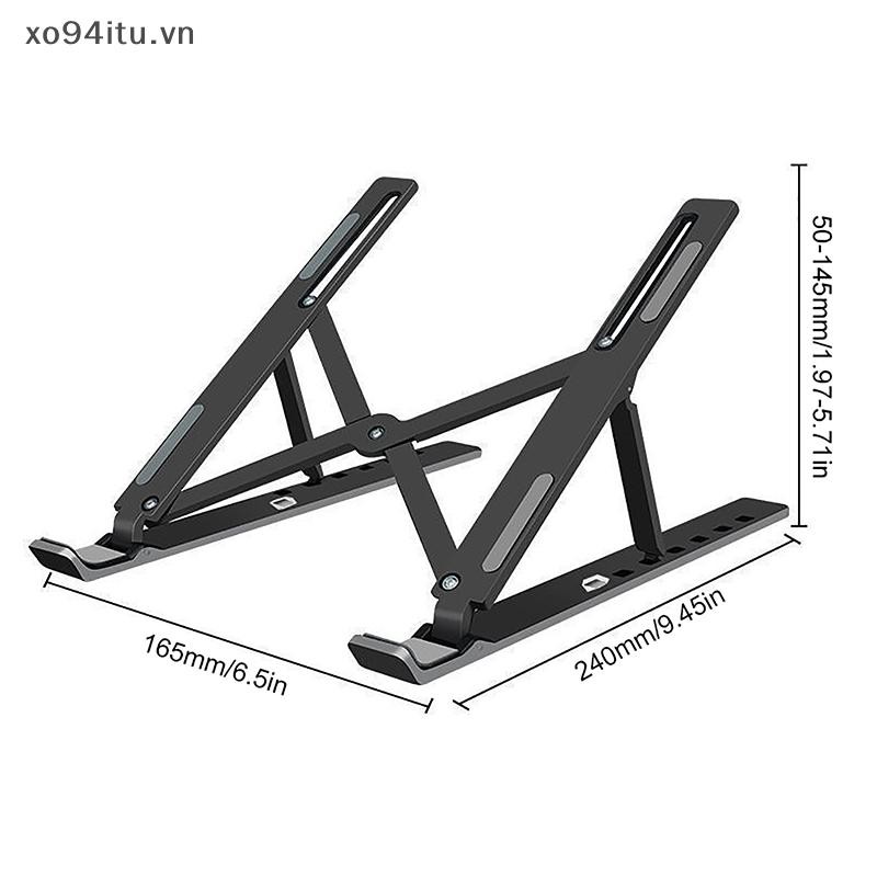 Xoitu Giá đỡ máy tính xách tay đa năng Giá đỡ máy tính xách tay có thể điều chỉnh để chống trượt Giá đỡ đế làm mát có thể gập lại cho máy tính xách tay / máy tính bảng / điện thoại VN