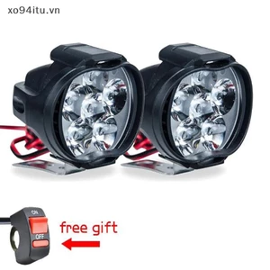 Xoitu 1 LED Đèn Pha Xe Máy Trắng Siêu Sáng 6 Đèn LED Làm Việc VN