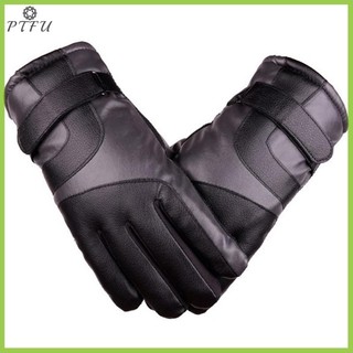 Ptfu 1 Đôi Nam Da Cừu Găng Tay Da Thật Chính Hãng Găng Tay Nam Mùa Đông Ngoài Trời Ấm Áp Mới