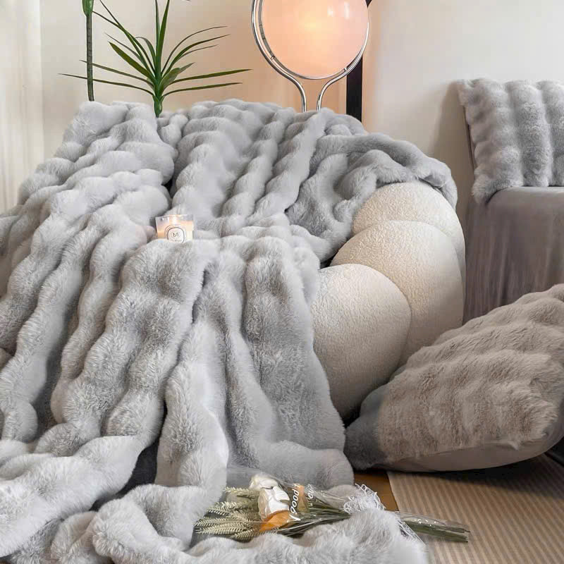 (CH498) Chăn Lông Chồn Với Thiết Kế Đẳng Cấp , Qúy Phái , Sang Trọng , Tinh Tế - Memminbedding Luxury