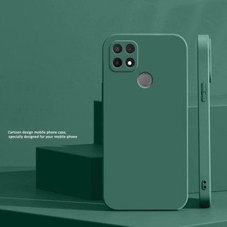 Thời Trang Mới Realme C11 C21 C15 C12 C25s C21Y C25Y Khung Ốp Lưng Vuông Mỏng Mềm TPU Silicon Có Dây Đeo Tay Dây Đeo Cổ Tay