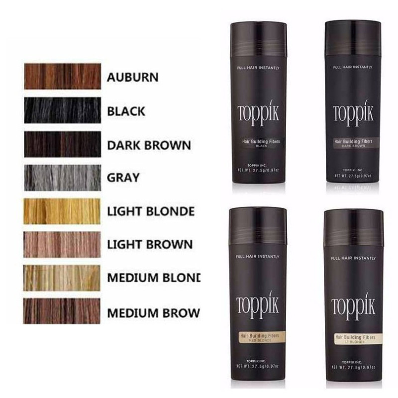 3 Cái / bộ Toppik Sợi Tóc Unisex Toppik Tóc Xây Dựng Sợi Tự Nhiên Công Bố Dụng Cụ Tăng Trưởng Tóc