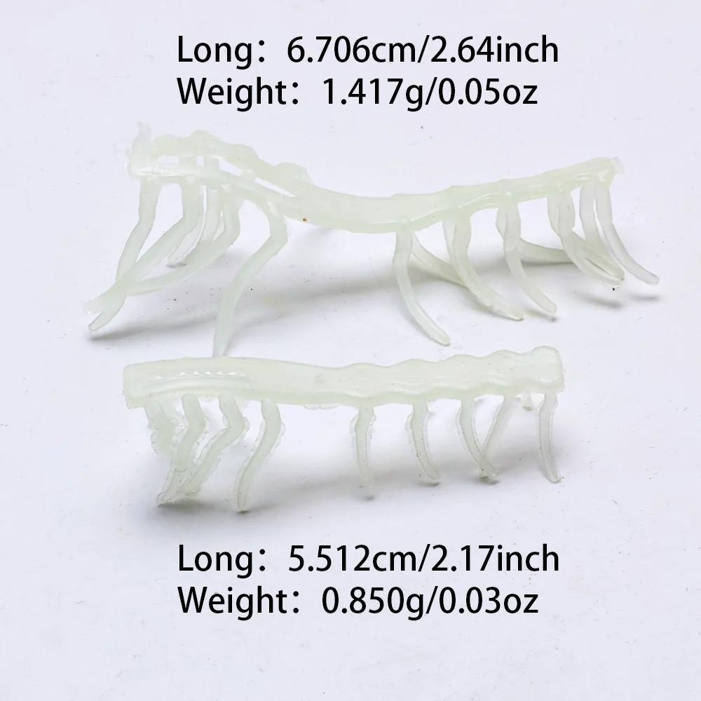 Tôm dụ dạ quang silicon mềm, mồi câu cá biển hiệu quả