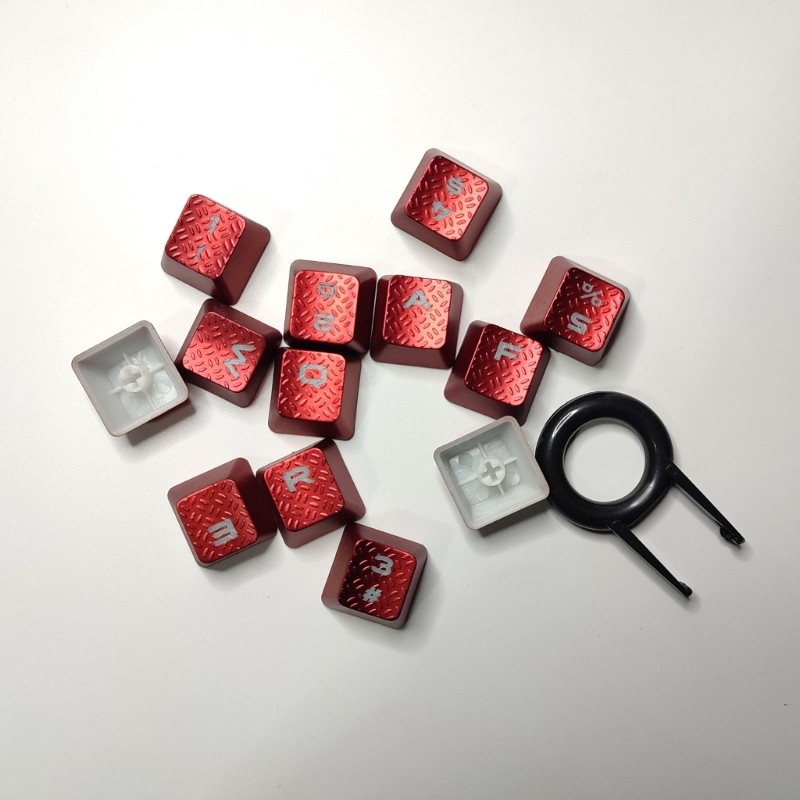Trại 13 Chiếc Chống Trượt Họa Tiết Keycaps Đèn Nền Mũ Chìa Khóa Cho K70 RGBK70 K95 K90 K65