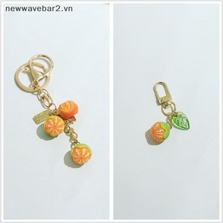 [Mới] Mô Phỏng Dễ Thương 3D Cam Có Lá Móc Khóa Mặt Dây Chuyền Trái Cây Móc Khóa Túi Charm Chìa Khóa Tai Nghe Phụ Kiện Mặt Dây Chuyền Điện Thoại Quà Tặng Trang Sức.