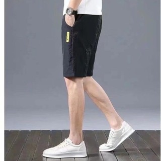Dichuangzhe Nam Mùa Hè Băng Lụa Rời Quần Short Thẳng Có Eo Co Giãn Cho Thường Ngày & Thể Thao