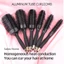 FAVORITEGOODS Salon Lược Chải Tóc, Tạo Kiểu Nhanh Bàn Chải Tóc Tròn Chuyên Nghiệp, Lông Nylon Lông Tơ Nổ Xoăn Tóc Thiết Kế Nhẹ Bộ Lược Chân Tóc Để Chải Lông Hàng Ngày