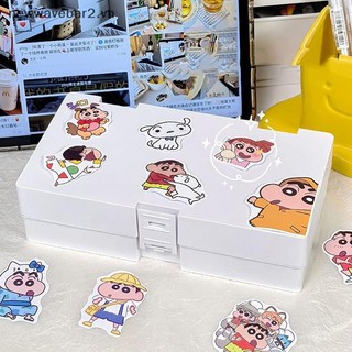 [Mới] 1 Hộp Bảo Quản Nhiều Lưới Có Thể Gập Lại Dung Tích Lớn Cho Vật Dụng Nhỏ Chống Bụi Hộp Văn Phòng Phẩm Hai Lớp Đa Năng Màu Trắng.