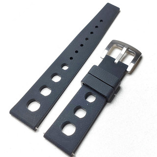 Nhiệt Đới Rally Dây Đeo Đồng Hồ 20 Mm 22 Mm Silicon Đồng Hồ Dây Cao Su Đồng Hồ Dành Cho Nam Nữ Thể Thao Diver Lặn Vòng Tay Dây Đeo Tay Đen Porus