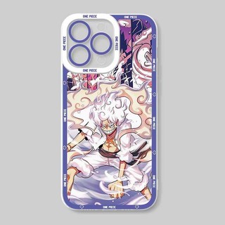 Ốp Điện Thoại Cho Iphone 16e 13 15 16 Pro Max 15 16 Plus Ốp Lưng Anime One Piece Nika Luffy Zoro Cool Camera Bảo Vệ Trong Suốt Silicon Chống Sốc Họa Tiết TPU Mềm