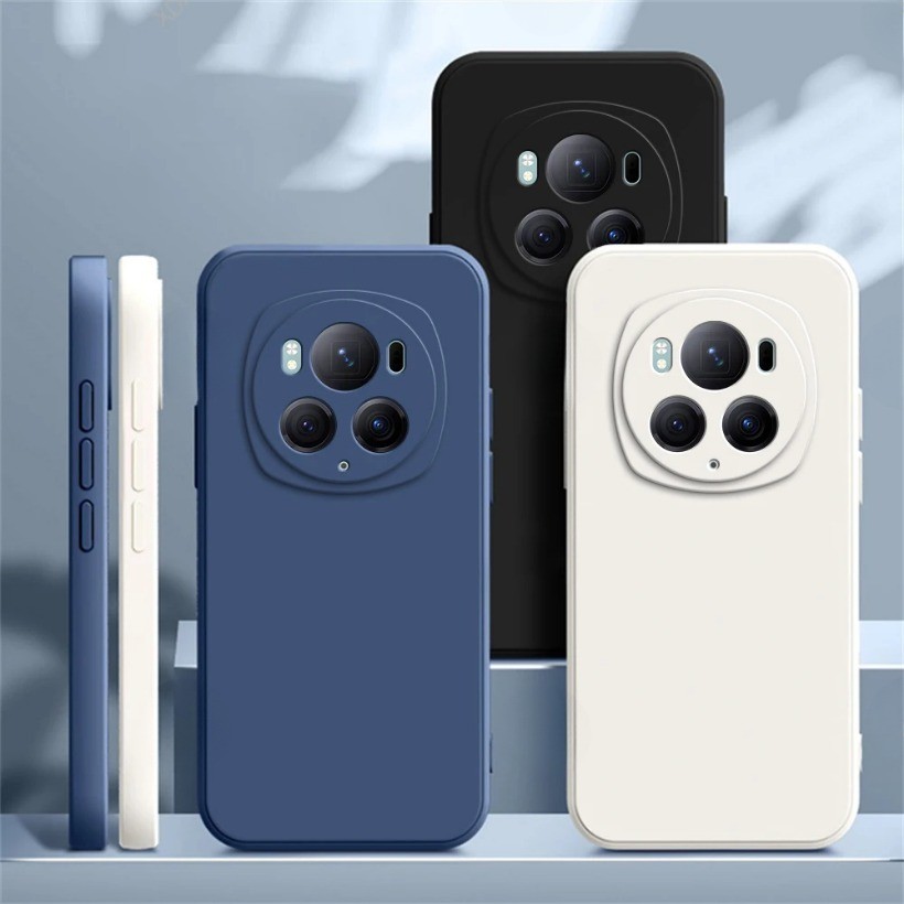 Ốp Điện Thoại Chính Hãng Cho Honor Magic 6 Magic6 Pro Lite Ultimate 6Pro 6Lite 5G Funda Vuông Silicon Lỏng Mềm Đơn Giản Ốp Lưng