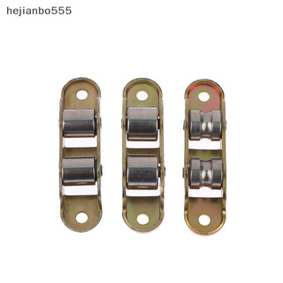 Hejianbo555 80 Loại Flat / Rãnh Đôi Bánh Xe Trượt Kim Loại Cửa Sổ Ròng Rọc Hỗ Trợ Đáy Trượt Con Lăn Theo Dõi Phần Cứng Phụ Kiện Tốt
