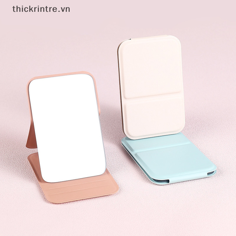 THI Máy Tính Để Bàn Gương Trang Điểm Màu Da Đơn Giản Di Động Cầm Tay Gương Trang Điểm Có Thể Gập Lại Học Sinh Nhỏ Gọn Dễ Thương Bỏ Túi Gương VN