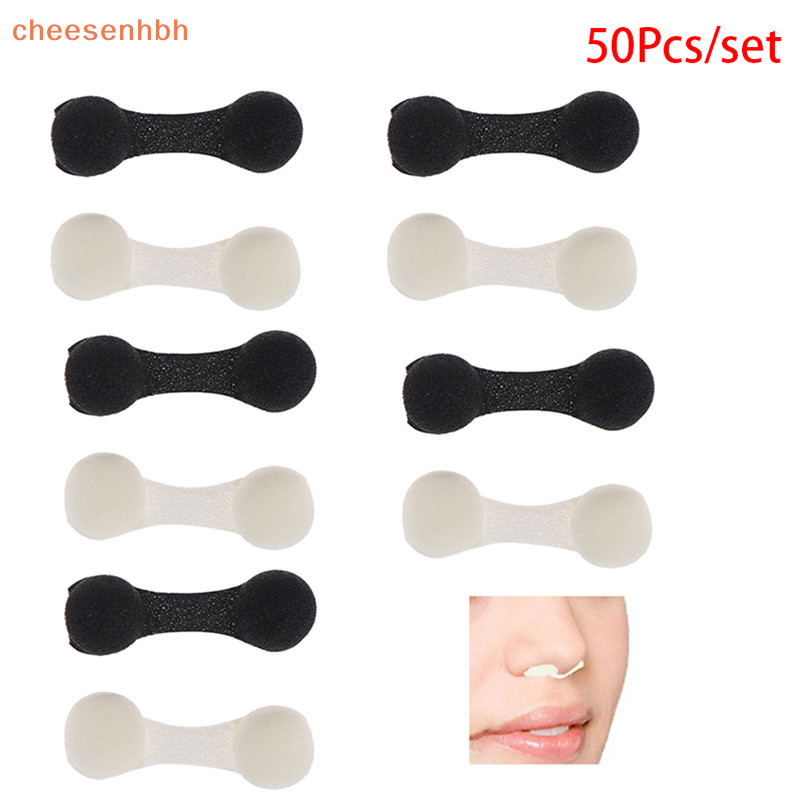 Cheehbh 50 Cái Đầu Nám Nút Lọc Mũi Bọt Biển Đen / Trắng Chống Ô Nhiễm VN