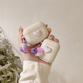 Purple Love Thích hợp cho Airpods4 Airpods1 / 2 3 pro2 AirPodsPro Bộ tai nghe AirPodsPro pro2 3 4 Vỏ bảo vệ Bluetooth không dây Vỏ bảo vệ tai nghe