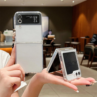 Ốp Điện Thoại TPU Mềm Trong Suốt Cho Samsung Galaxy Z Flip 6 Flip 5 Flip 4 Flip 3 5G Gấp Silicon Dành Cho Samsung Z Flip 6 5 4 3 Ốp Lưng