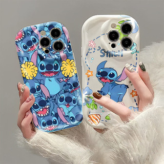 Ốp Điện Thoại Di Động Ponto Lilo & Stitch Hoạt Hình Cho IPhone 11 15 14 13 Pro Max 12 / 8se 7 Plus XS Chất Liệu Silicon Chống Thấm Nước Và Chống Sốc Covre