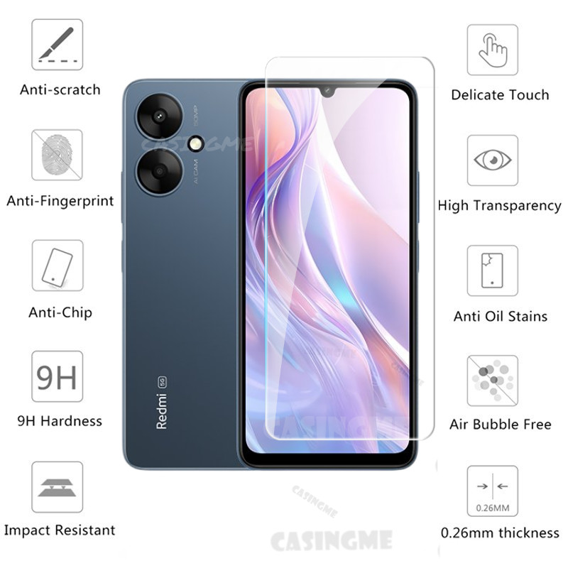 Redmi 13C 5G 2024 Phim Bảo Vệ Màn Hình 2 Trong 1 Full Cover Kính Cường Lực Cho Redmi 13C Redmi13C 13 C C C13 4G 5G 2024 Mặt Trước Phim Mặt Sau Ống Kính