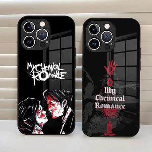 BK-1 My Chemical Romance Ốp lưng Kính Cường Lực Ốp Lưng Cho iPhone 17,15 Pro Max 14 Pro 12 11 13 Mini X XR XS 8 7 Plus SE 0821