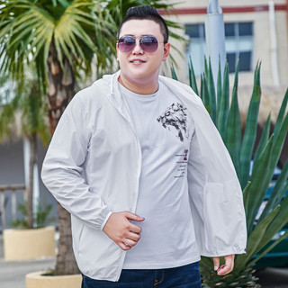 [Plus Size] 11XL Nam Dài Tay Có Mũ Trùm Đầu UPF50 Chống Tia UV Mỏng Đi Biển Ngoài Trời Oversize Áo Khoác Chống Nắng