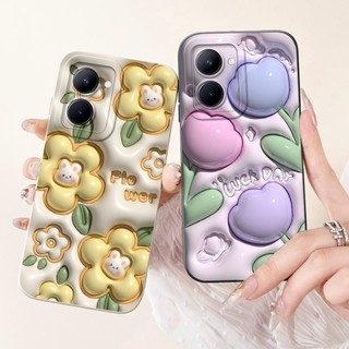 Dành Cho Realme C33 C35 2023 Ốp Lưng Thạch Hoạt Hình Thỏ Gấu Trúc Đáng Yêu RealmeC33 C 33 C35 4G RMX3511 RMX3624 RMX3627 Vỏ Điện Thoại Chống Sốc Bảo Vệ Ống Kính